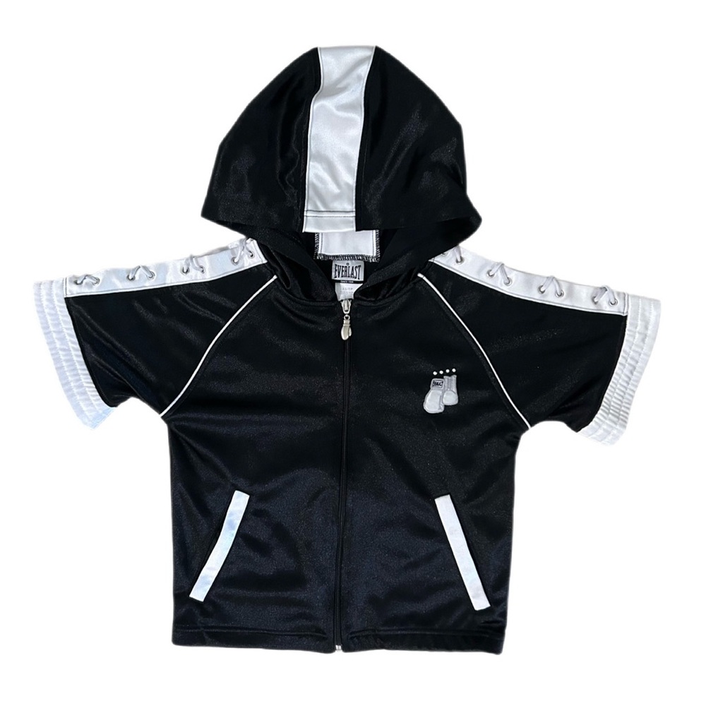 vintage black and white Everlast women’s boxing zip up